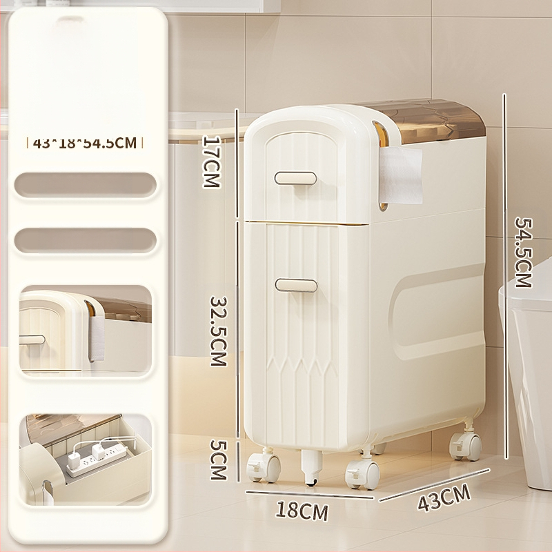 WC-tároló állvány, fürdőszobai beszerelés nélküli szekrény, WC-tároló szekrény, WC-szekrény, WC oldalsó szekrény