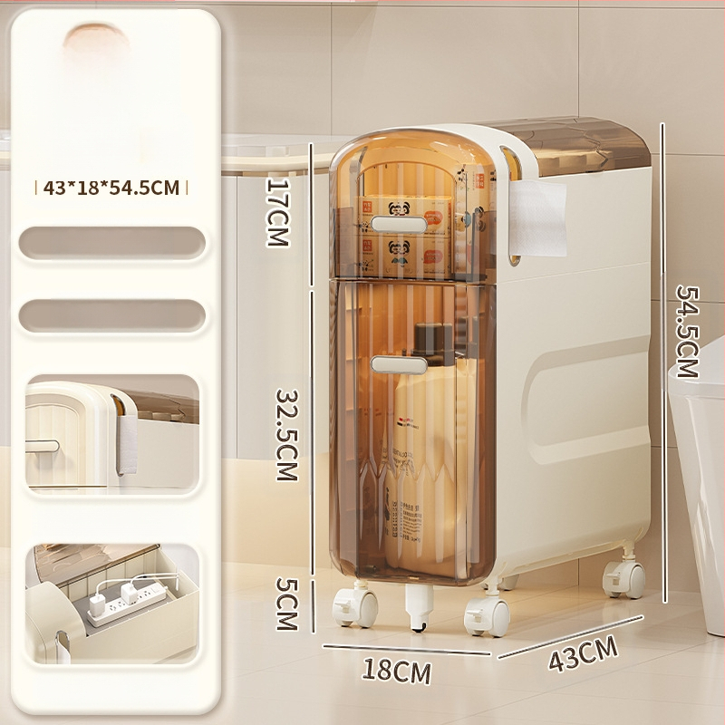 WC-tároló állvány, fürdőszobai beszerelés nélküli szekrény, WC-tároló szekrény, WC-szekrény, WC oldalsó szekrény