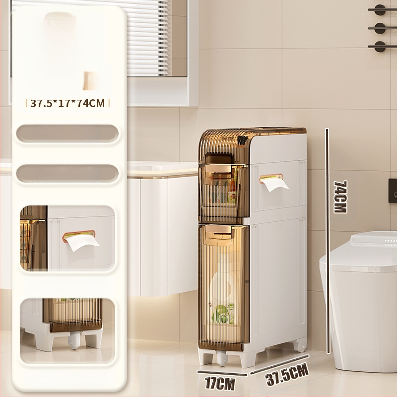 WC-tároló állvány, fürdőszobai beszerelés nélküli szekrény, WC-tároló szekrény, WC-szekrény, WC oldalsó szekrény