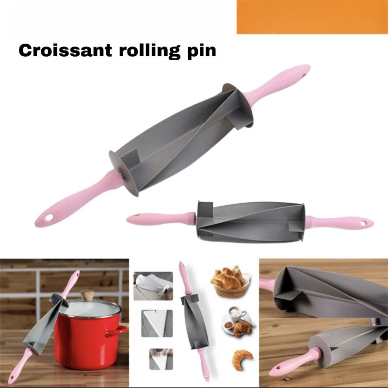 „Amazon“ sandėlyje rankų darbo „pasidaryk pats“ raginio maišelio kruasanas Reguliuojamas kočėlo duonos pjaustyklės formos