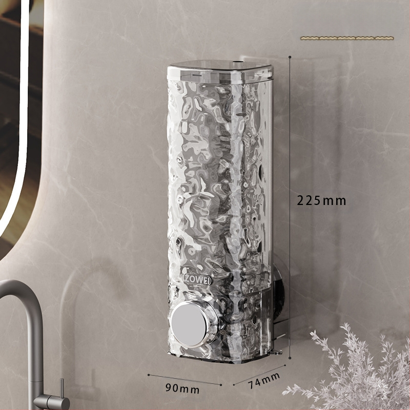 Be perforatoriaus siurbimo puodelio muilo dozatorius dušo želės dėžutė dušo želės buteliukas prie sienos tvirtinamas rankų dezinfekavimo priemonės buteliukas spaudžiamas šampūno buteliukas