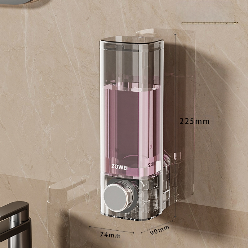 Be perforatoriaus siurbimo puodelio muilo dozatorius dušo želės dėžutė dušo želės buteliukas prie sienos tvirtinamas rankų dezinfekavimo priemonės buteliukas spaudžiamas šampūno buteliukas