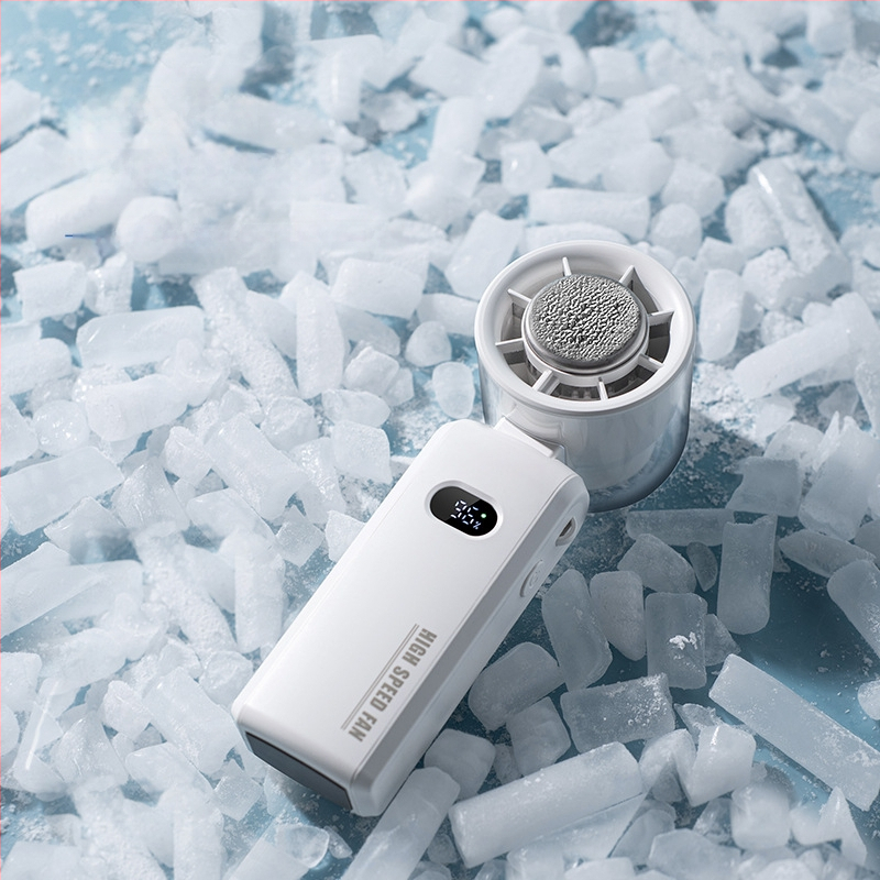 25 év határokon átnyúló új nagysebességű hűtős kézi ventilátor függőnyakú kültéri hordozható félvezető turbóventilátor