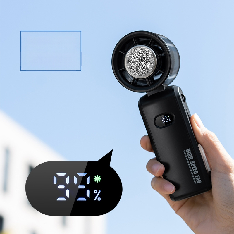 25 év határokon átnyúló új nagysebességű hűtős kézi ventilátor függőnyakú kültéri hordozható félvezető turbóventilátor