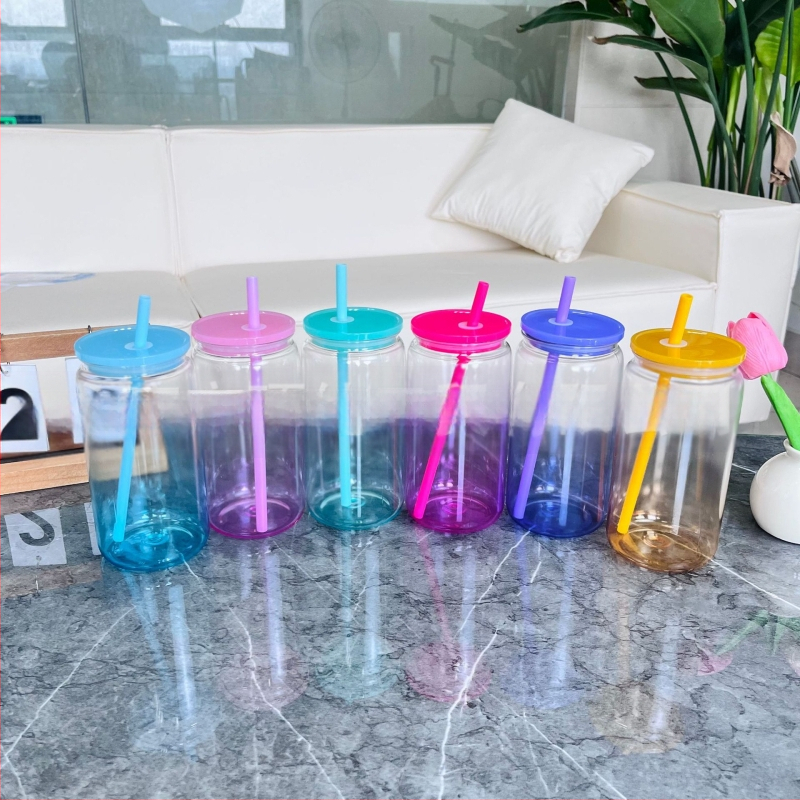 2024 Robbanásveszélyes 16oz-os műanyag tapadókorong, környezetbarát akril zselés színű, mason pohár, műanyag pohár nagykereskedelem