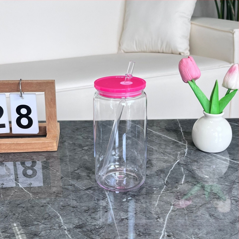 2024 Robbanásveszélyes 16oz-os műanyag tapadókorong, környezetbarát akril zselés színű, mason pohár, műanyag pohár nagykereskedelem