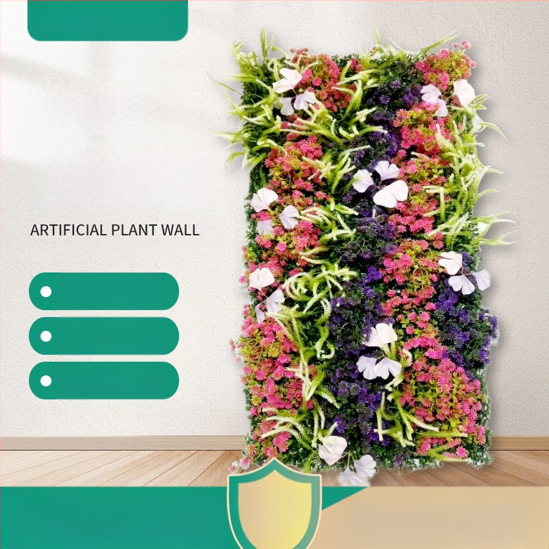 Simulācijas zaļās augu sienas pielāgošana Simulācijas augu sienas Lanmi zāle Dažādu zālienu viltus zāliena sienas dekorēšanas fons