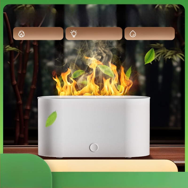 Kis szimulált láng aromaterápiás gép párásító színes hangulat otthoni hálószoba kollégium iroda nagy értékű asztali gép