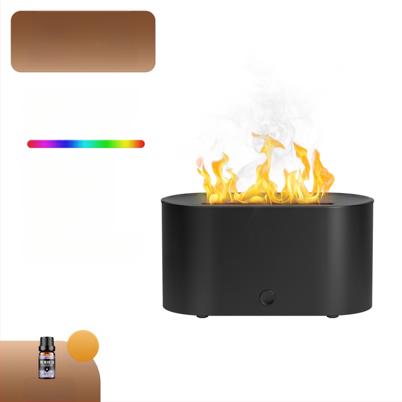 Kis szimulált láng aromaterápiás gép párásító színes hangulat otthoni hálószoba kollégium iroda nagy értékű asztali gép