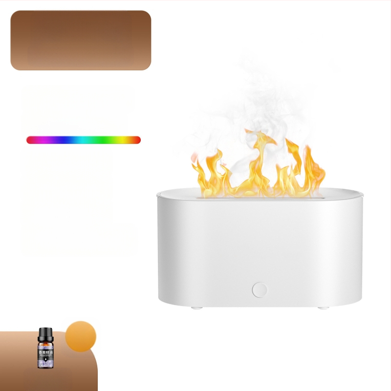 Kis szimulált láng aromaterápiás gép párásító színes hangulat otthoni hálószoba kollégium iroda nagy értékű asztali gép