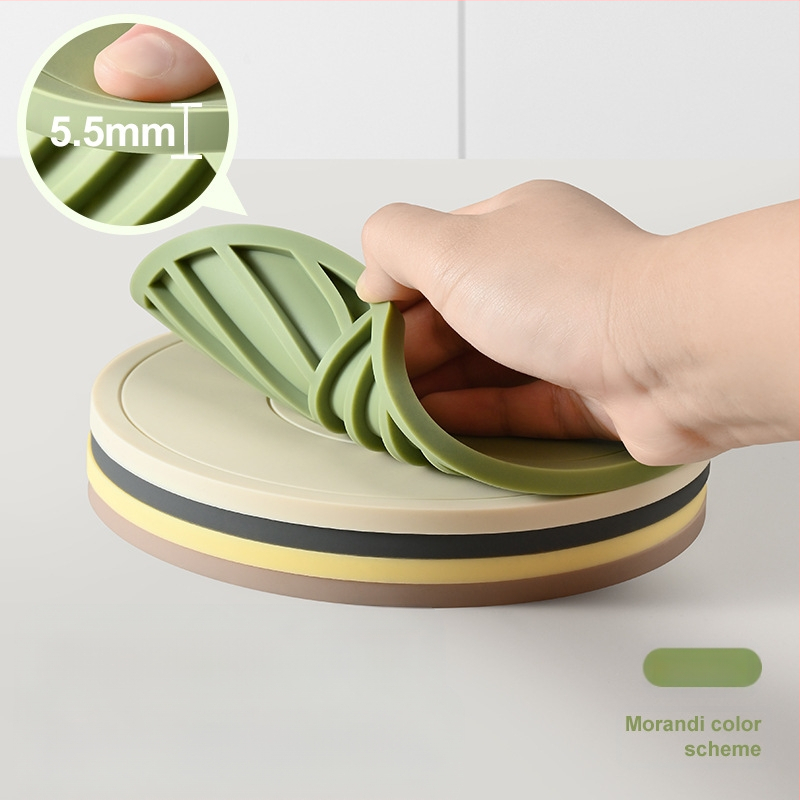 Силиконова постелка за топлинна изолация, подложка за трапезна маса, против изгаряне, подложка за трапезария, специална високотемпературна подложка за купа, подложка за подложка за чаши, домакинска висококачествена...