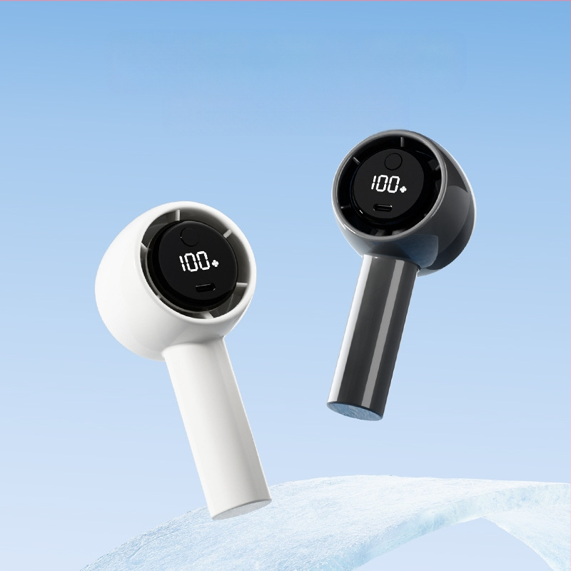 2024 új digitális kijelzős kültéri hordozható USB töltő erőszakos hurrikán mini ventilátor kézi turbóventilátor