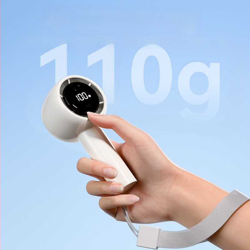 2024 új digitális kijelzős kültéri hordozható USB töltő erőszakos hurrikán mini ventilátor kézi turbóventilátor