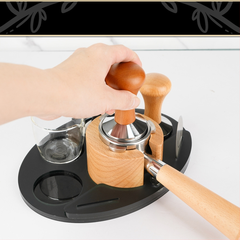 Kohviaparaadi hoiustamisaluse kohvipulbri hoidik, mis ühildub 51/53/54/58MM kohvikäepidemega