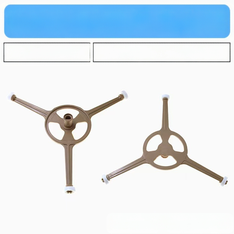 JAV mikrobangų krosnelės priedai, naujas 25 cm plokščias stiklinis besisukantis padėklas, trikampis laikiklis, pasukamas 213B/213C/M10