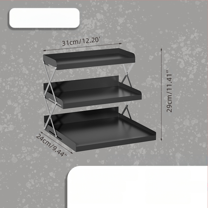 Сгъваема стойка за съхранение на офис бар, настолна стойка за съхранение на кафе машина, многофункционална стойка за съхранение на домакински плот