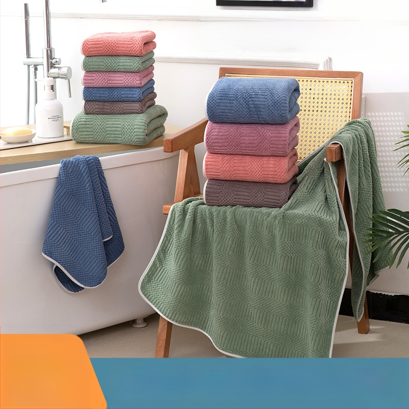 Koralų vilnos rankšluosčių rinkinys, naujas rankšluostis, dviejų dalių rankšluostis, motininis rankšluostis, minkštas, sugeriantis buitinis veido rankšluostis, vonios rankšluostis