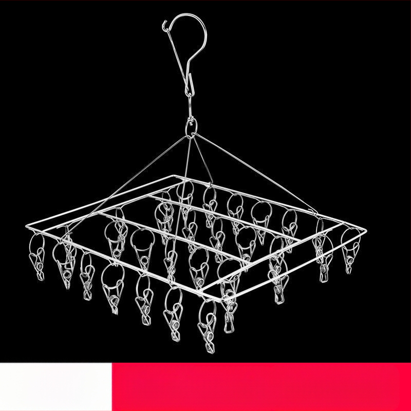 Roostevabast terasest riidekuivatusrest, multifunktsionaalsed tuulekindlad sokid, laste riidepuu, artefaktikonks