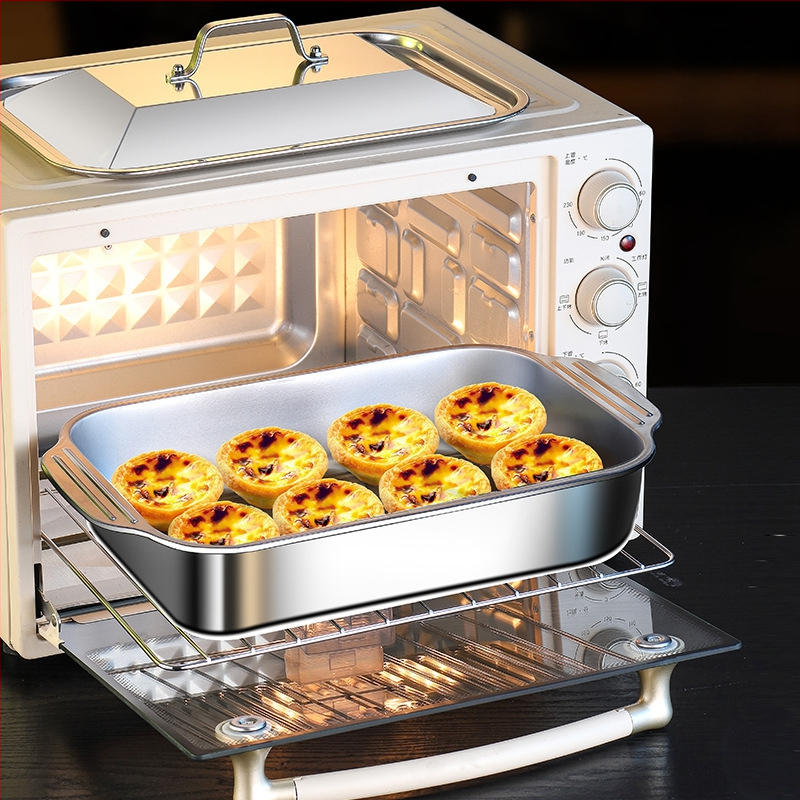 Nerūdijančio plieno keptos žuvies lėkštė, binauralinė vėžių lėkštė, buitinė kepsninė, plius gili daugiafunkcė lėkštė, specialus puodas jūros gėrybėms