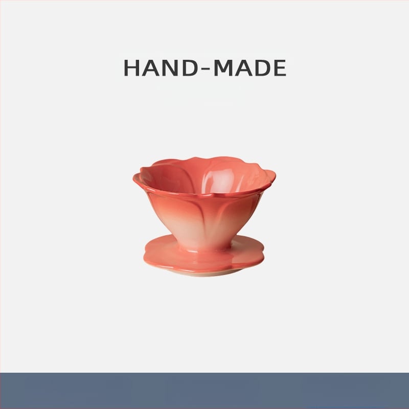 Žiedlapio spalvos vertė kavos filtro puodelis rankinis kavos puodas kavos filtro ekranas lašelinis filtro puodelis keraminis kavos filtro puodelis