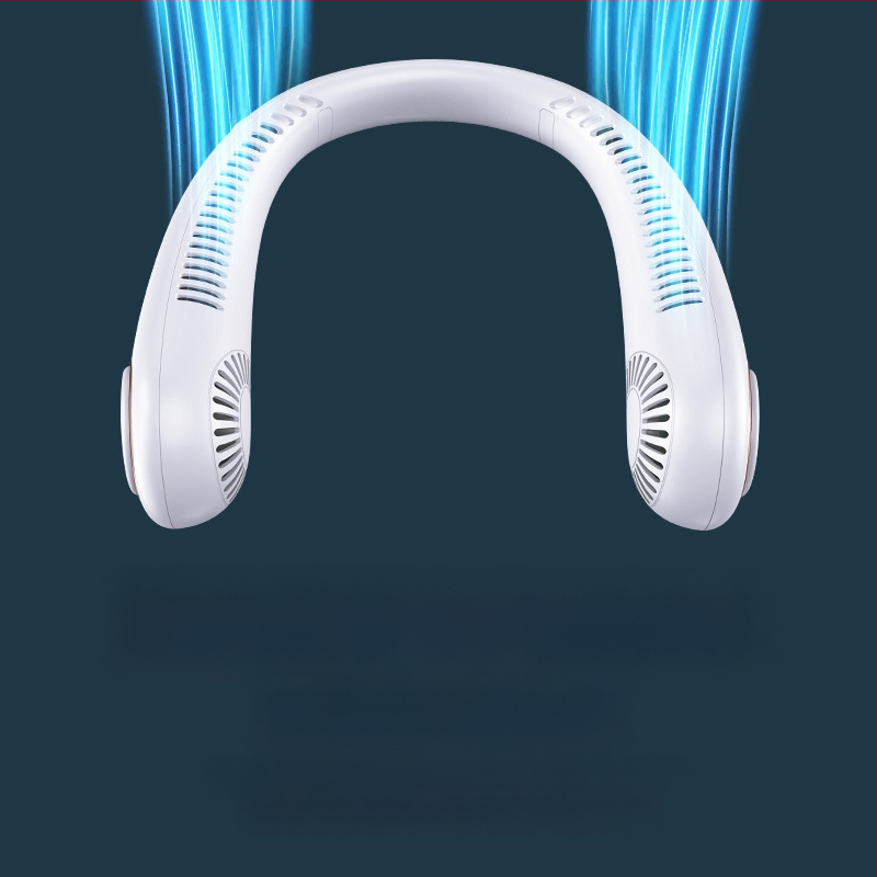 Digitālais displejs bez lāpstiņām piekarināms kakla ventilators ar USB uzlādi, pārnēsājams, bez skaņas elektriskais ventilators, piekarināms kaklam, āra rokas elektriskais ventilators, vairumtirdzniecība