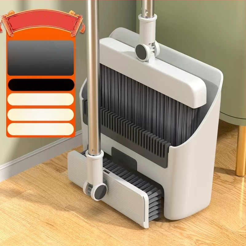 Háztartási összecsukható seprű, szemeteslapát, kombinált seprű, egyetlen seprű, tapadásmentes, mágneses, abszorpciós tároló