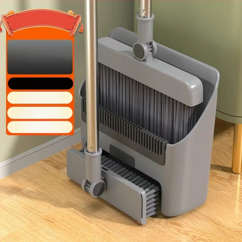 Háztartási összecsukható seprű, szemeteslapát, kombinált seprű, egyetlen seprű, tapadásmentes, mágneses, abszorpciós tároló