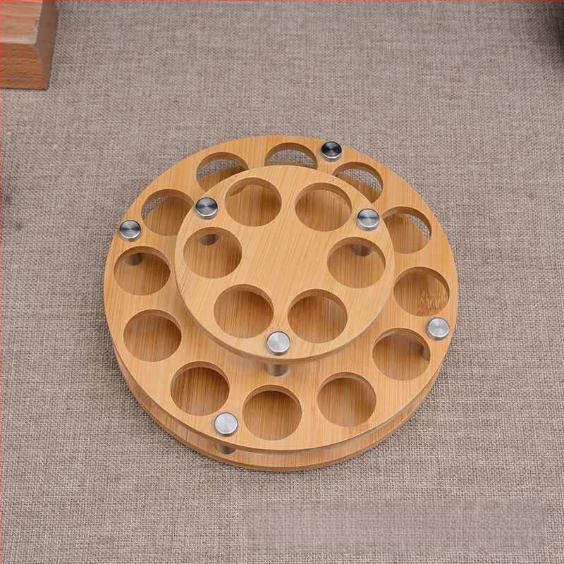 Eterinių aliejų stovas, demonstracinė lentyna, laikymo dėžė, medinis, 3 sluoksnių, 15 m eterinių aliejų buteliukų apdailos stalas, laiptuotas demonstracinė lentyna, medinė lentyna