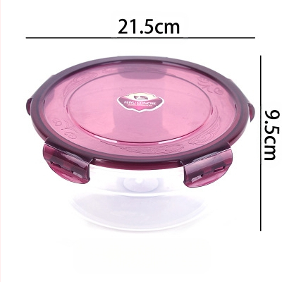 Ie3 toidukvaliteediga plastist suletud mikrolaineahju soojendusega lõunasöögikarp külmkapis hoiustamiseks krõbedama puuviljakarbi kiirnuudlikauss U-ga