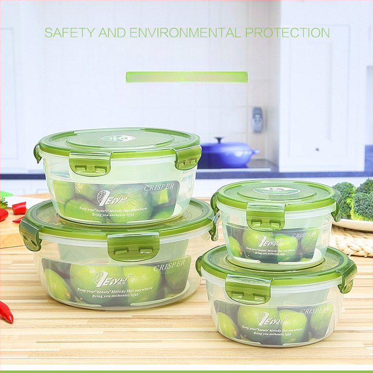 Ie3 toidukvaliteediga plastist suletud mikrolaineahju soojendusega lõunasöögikarp külmkapis hoiustamiseks krõbedama puuviljakarbi kiirnuudlikauss U-ga