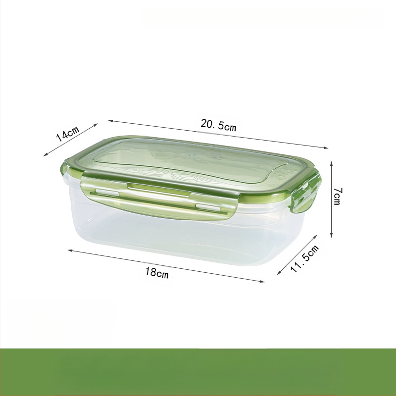 Ie3 toidukvaliteediga plastist suletud mikrolaineahju soojendusega lõunasöögikarp külmkapis hoiustamiseks krõbedama puuviljakarbi kiirnuudlikauss U-ga