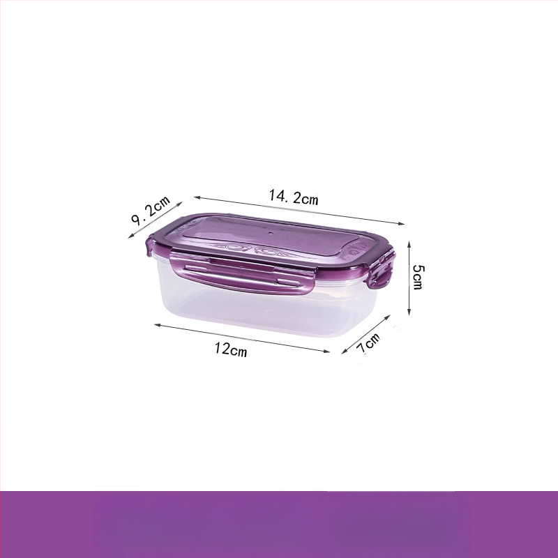 Ie3 toidukvaliteediga plastist suletud mikrolaineahju soojendusega lõunasöögikarp külmkapis hoiustamiseks krõbedama puuviljakarbi kiirnuudlikauss U-ga