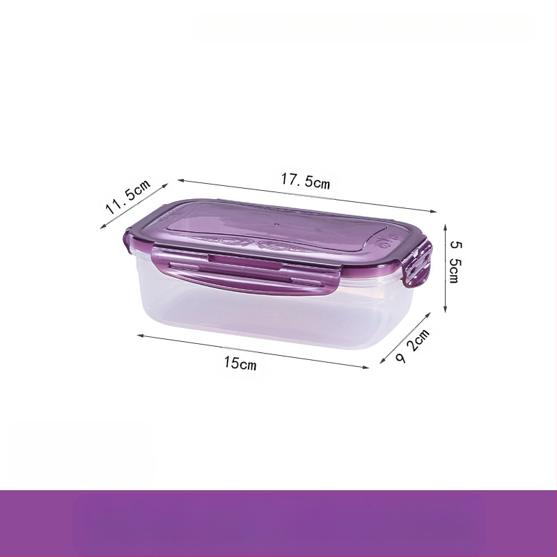 Ie3 toidukvaliteediga plastist suletud mikrolaineahju soojendusega lõunasöögikarp külmkapis hoiustamiseks krõbedama puuviljakarbi kiirnuudlikauss U-ga