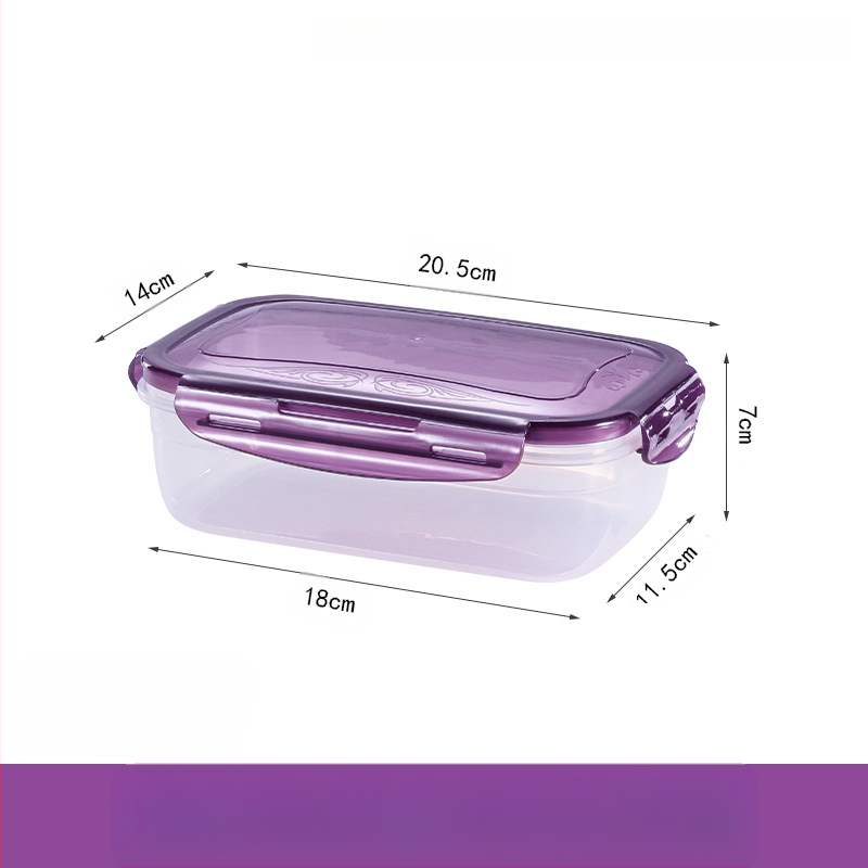 Ie3 toidukvaliteediga plastist suletud mikrolaineahju soojendusega lõunasöögikarp külmkapis hoiustamiseks krõbedama puuviljakarbi kiirnuudlikauss U-ga