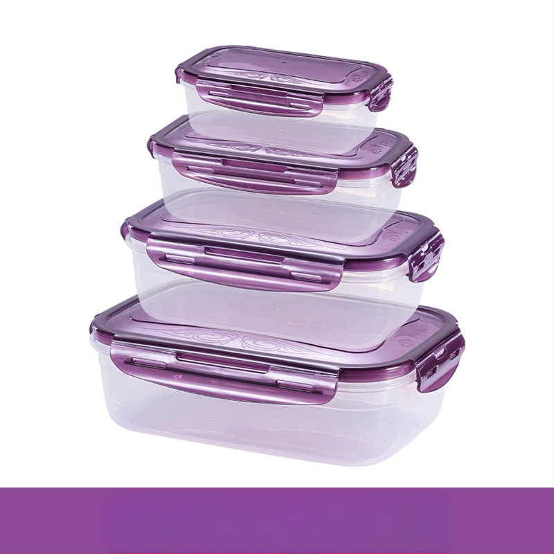 Ie3 toidukvaliteediga plastist suletud mikrolaineahju soojendusega lõunasöögikarp külmkapis hoiustamiseks krõbedama puuviljakarbi kiirnuudlikauss U-ga