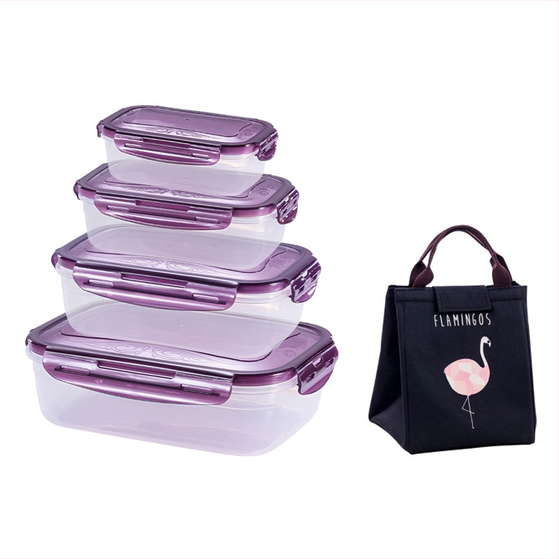 Ie3 toidukvaliteediga plastist suletud mikrolaineahju soojendusega lõunasöögikarp külmkapis hoiustamiseks krõbedama puuviljakarbi kiirnuudlikauss U-ga