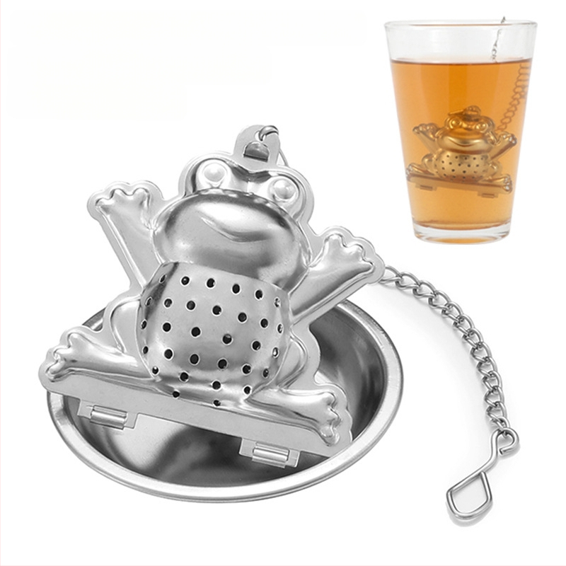 Nerūdijančio plieno pakabinamas puodelio arbatos sietelis modernus arbatos gaminimo artefaktas biuro arbatos čiaupas su specialiu padėklu, įvairių raštų pasirinktinai