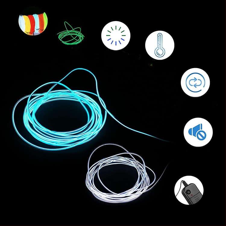 Šviesos linijos šviesa rankų darbo šviesa „pasidaryk pats“ neoninė šviesa medžiagos modelis mini LED šviesos viela plona geležinė viela šalta šviesa virvė šviesa