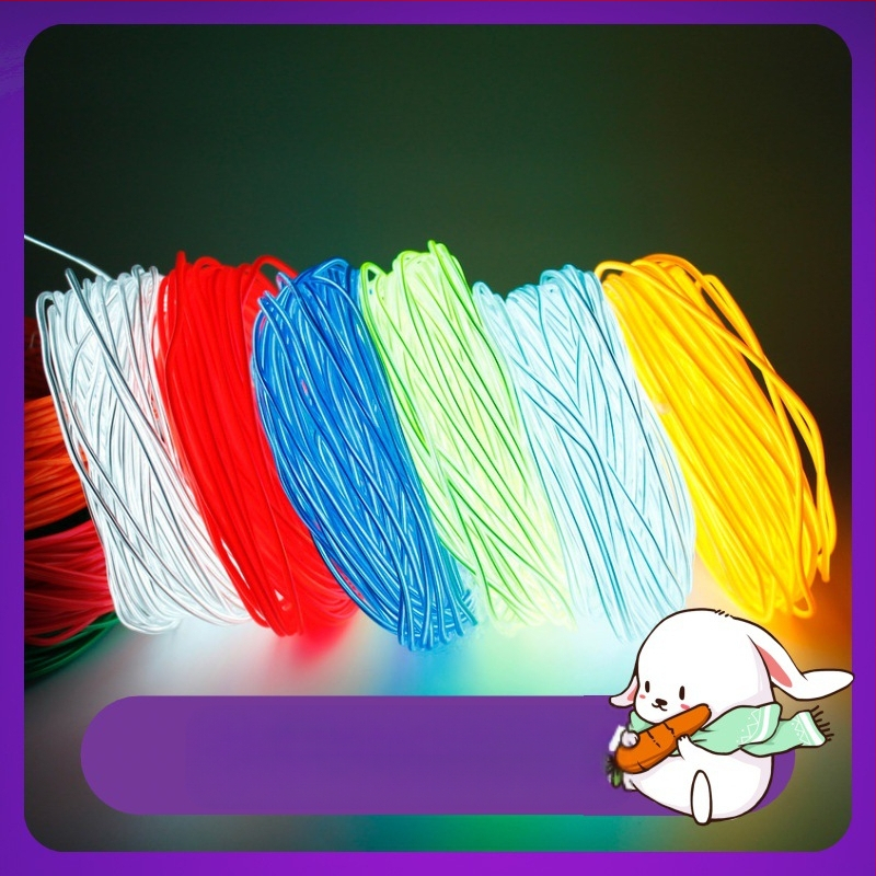 Šviesos linijos šviesa rankų darbo šviesa „pasidaryk pats“ neoninė šviesa medžiagos modelis mini LED šviesos viela plona geležinė viela šalta šviesa virvė šviesa