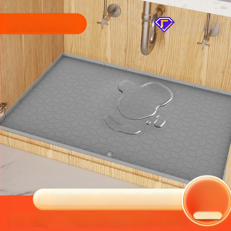 Virtuvės silikoninis izoliacinis kilimėlis, atsparus aukštai temperatūrai ir vandeniui, virtuvės kriauklės spintelės išleidimo kilimėlis, atsparus drėgmei, apsaugantis nuo užsiteršimo ir apsaugantis nuo užsiteršimo spintelės kilimėlis