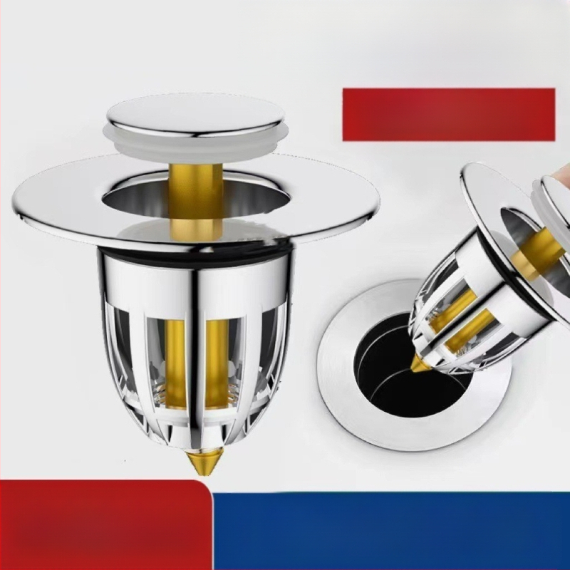 Νιπτήρας μπάνιου με φίλτρο γενικής χρήσης, τάπα διαρροής, συρτάρι νερού, ανθεκτικό στα έντομα, ανθεκτικό στις οσμές, πυρήνας φίλτρου κατά του μπλοκαρίσματος