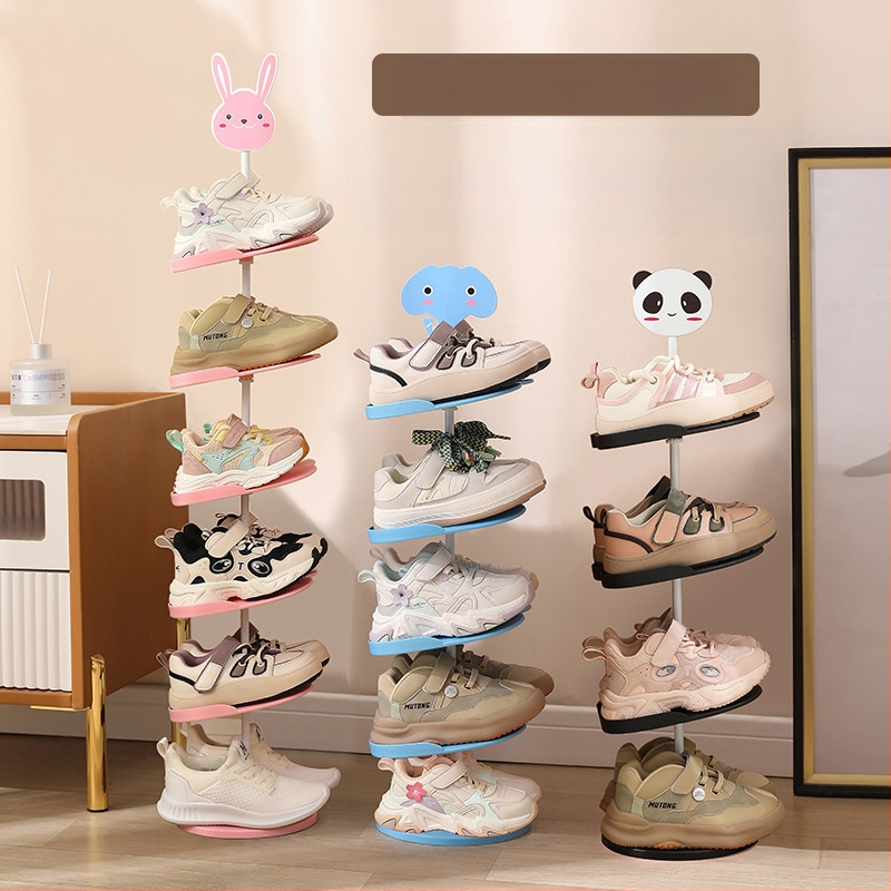 Laste kingariiul, väike koomiksikujuline majapidamisuksega hoiuriiul beebikingade jaoks, Jaapani stiilis, ruumisäästlik, lastele loominguline