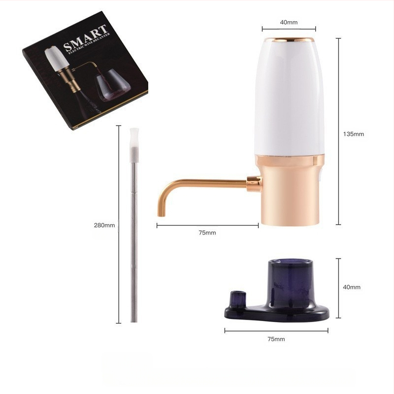 Automatinis nešiojamas elektroninis vyno dekanteris Elektrinis slėgio vyno dozatorius vyno vyno vyno vadovas verslo dovanos