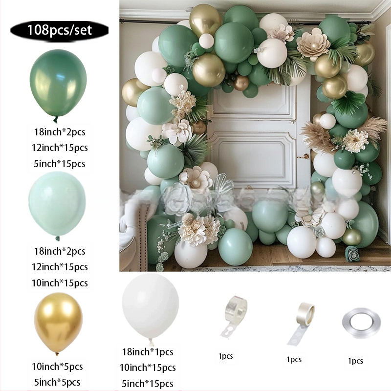 Retro žalios rožės raudono baliono kostiumas gimtadienio vestuvių latekso balionų dekoracija drabužių vakarėlio balionų arka