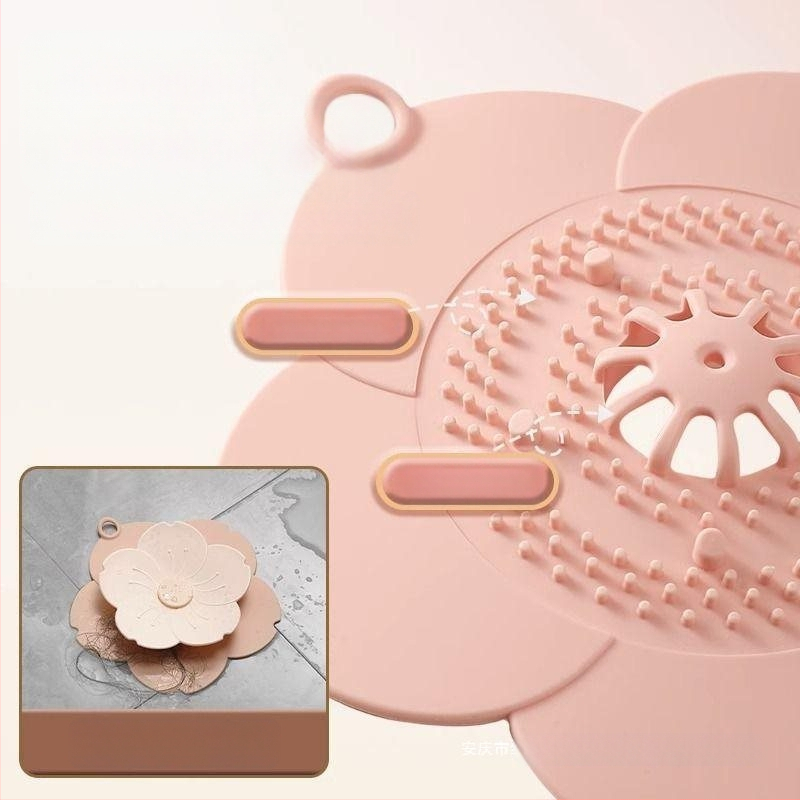 Gražus grindų kanalizacijos dezodorantas, apsaugantis nuo vabzdžių, sandarinimo dangtelis, silikoninis kilimėlis, kanalizacijos kamštis, apsaugantis nuo kvapo tualete, virtuvės vanduo