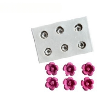 Божур Цвете Обърната захарна торта Прасковен цвят Сливов цвят Роза Шоколад Мека керамика Глина Гипсова форма за торта за рожден ден