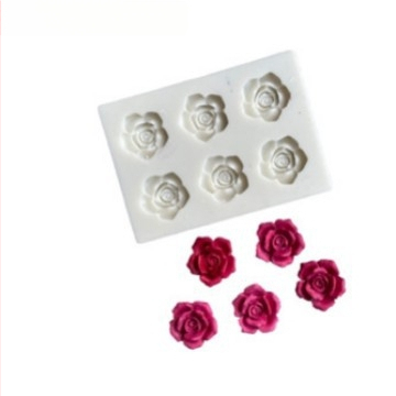 Божур Цвете Обърната захарна торта Прасковен цвят Сливов цвят Роза Шоколад Мека керамика Глина Гипсова форма за торта за рожден ден