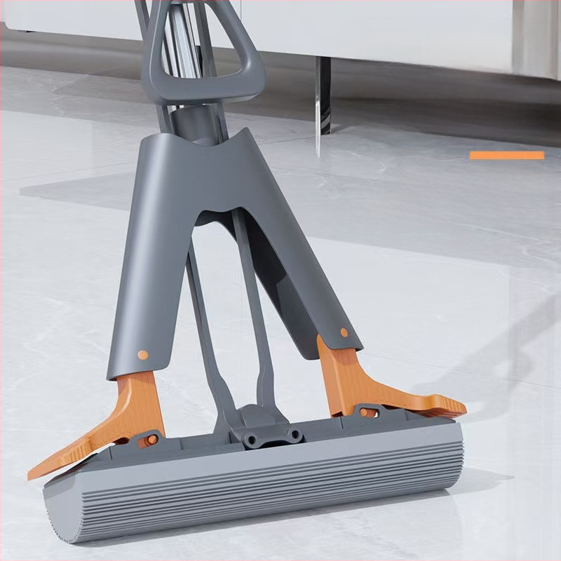 Kummist puuvillast põrandamopp, käed-vabad pesumopp, käsnmopp, majapidamise ühekordne puhastus 2024. aastal, uus vett imav kokkupandav laisk mopp