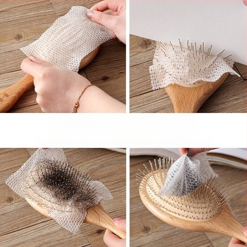 V45O oro pagalvės šukos, valymo tinklas, masažinės oro pagalvės šukos, plaukų valymo priemonė, šukų apsauginis tinklas, nešiojamas valymo popierius, 50