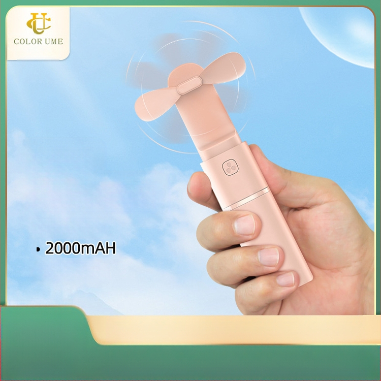 Kézi asztali kis ventilátor újratölthető, ultra csendes irodai diákosztályú mini hordozható, hordozható, nagy szél